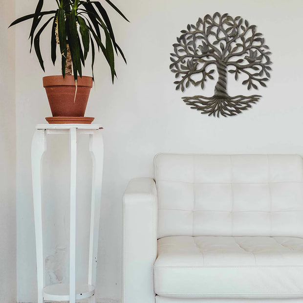 Handcrafted Haitian Tree of Life Wall Hanging with Birds