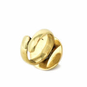 sustainable adjustable brass dome ring fair trade accessory