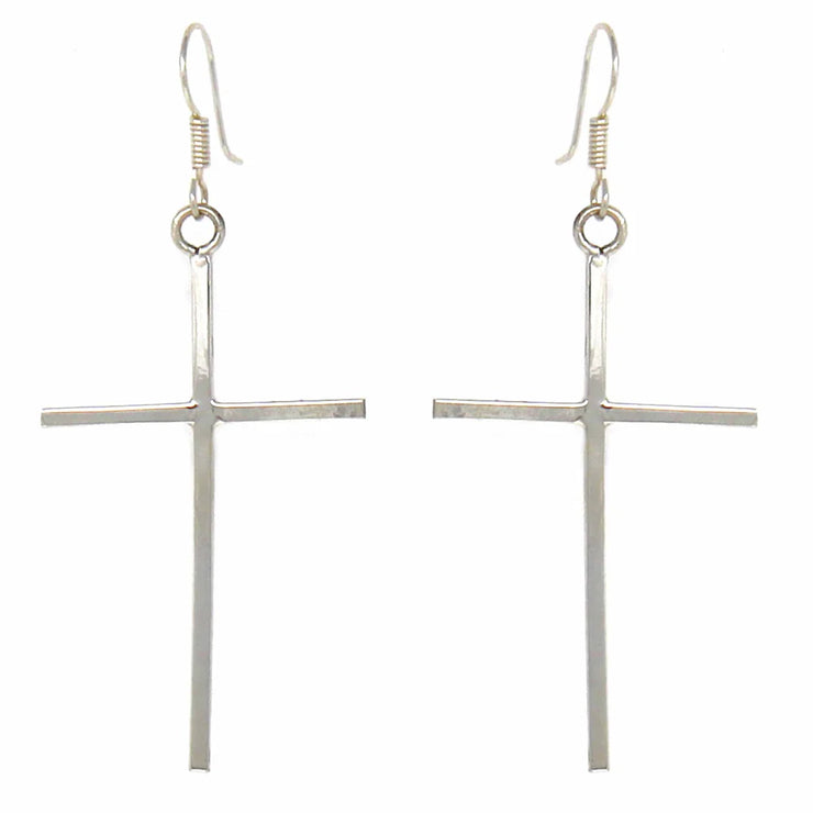 handmade-sterling-silver-cross-earrings-fair-trade-boho-style