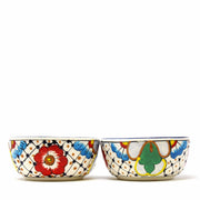 Set of Mexican art bowls, decorative and functional dinnerware fair trade 