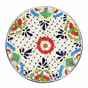 Set of two colorful hand-painted mugs for coffee or tea