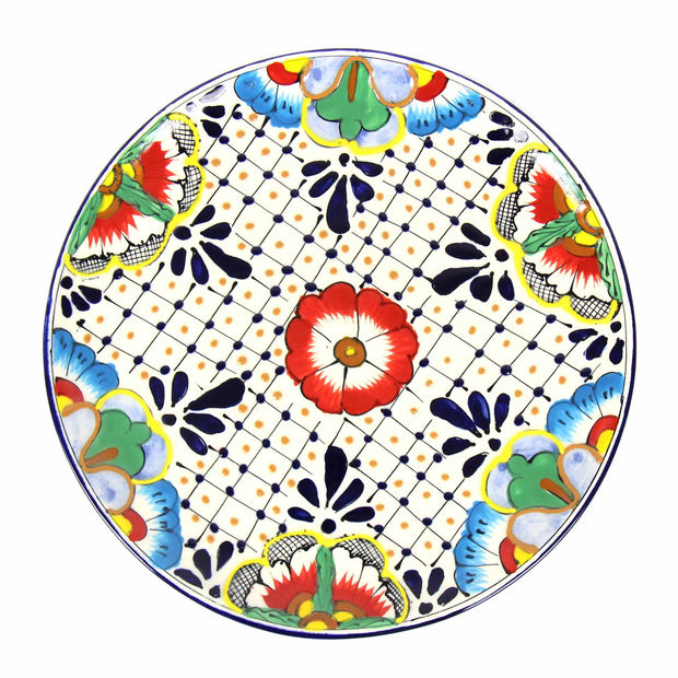 Set of two colorful hand-painted mugs for coffee or tea