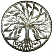 Sustainable artisan-made Tree of Life wall decor accentuating a clean white interior.