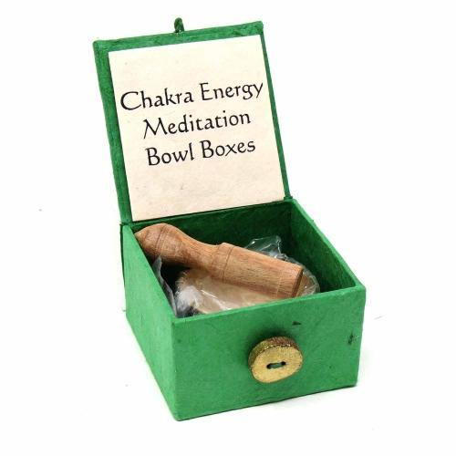 Meditation Bowl Gift Box Green  Heart Chakra