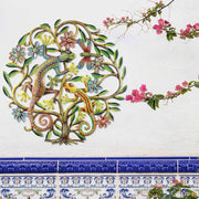 Artisan-made Gecko Tree of Life wall décor for indoor and outdoor spaces.