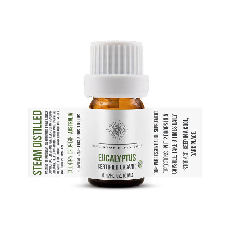 Essential Oil Natural & Organic Eucalyptus - OneStopHippyShop