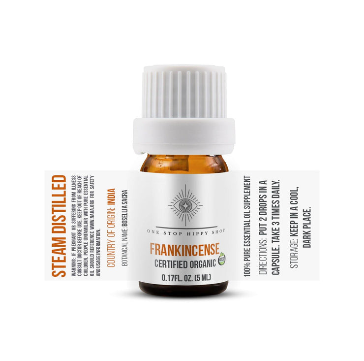 Essential Oil Natural & Organic Frankincense - OneStopHippyShop