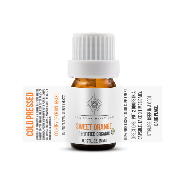 Essential Oil Natural & Organic Sweet Orange - OneStopHippyShop